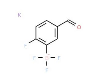 Potassium 2-fluoro-5-formylphenyltrifluoroborate (CAS 1012868-70-0) - chemical structure image