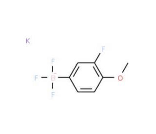 Potassium (3-fluoro-4-methoxyphenyl)trifluoroborate (CAS 850623-62-0) - chemical structure image