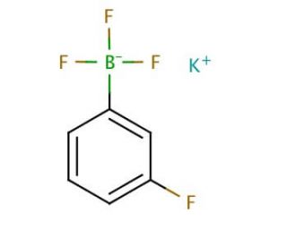 Potassium 3-fluorophenyltrifluoroborate (CAS 267006-24-6) - chemical structure image