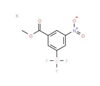 Potassium (3-methoxycarbonyl-5-nitrophenyl)trifluoroborate (CAS 850623-56-2) - chemical structure image