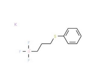 Potassium 3-(phenylthio)propyltrifluoroborate (CAS 569370-69-0) - chemical structure image