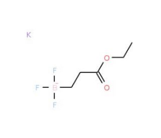 Potassium 3-trifluoroboratopropionate ethyl ester (CAS 1023357-64-3) - chemical structure image