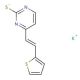 Potassium 4-[2-(2-thienyl)vinyl]-2-pyrimidinethiolate - chemical structure image