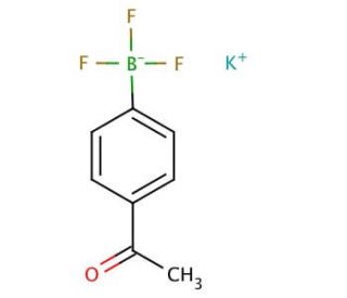 Potassium 4-acetylphenyltrifluoroborate (CAS 252726-24-2) - chemical structure image