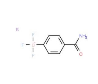 Potassium (4-aminocarbonylphenyl)trifluoroborate (CAS 850623-63-1) - chemical structure image