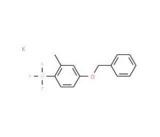 Potassium (4-benzyloxy-2-methylphenyl)trifluoroborate (CAS 850623-43-7) - chemical structure image