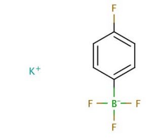 Potassium 4-fluorophenyltrifluoroborate (CAS 192863-35-7) - chemical structure image