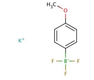 Potassium 4-methoxyphenyltrifluoroborate (CAS 192863-36-8) - chemical structure image