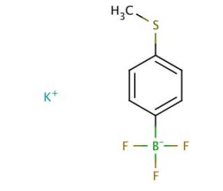 Potassium 4-(methylthio)phenyltrifluoroborate (CAS 871231-43-5) - chemical structure image