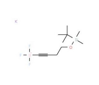 Potassium 4-(tert-butyldimethylsilyloxy)but-1-ynyltrifluoroborate (CAS 485339-05-7) - chemical structure image