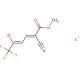 Potassium 5-cyano-1,1,1-trifluoro-6-methoxy-6-oxo-2,4-hexadien-2-olate - chemical structure image
