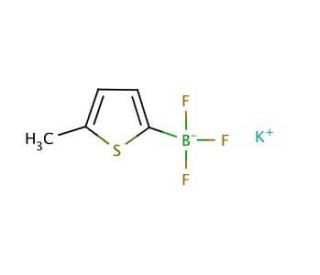 Potassium 5-methyl-2-thiophenetrifluoroborate (CAS 871231-40-2) - chemical structure image