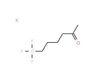 Potassium 5-oxohexyltrifluoroborate (CAS 329976-78-5) - chemical structure image