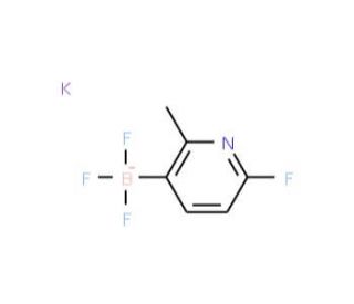 Potassium 6-fluoro-2-methylpyridine-3-trifluoroborate (CAS 1150654-88-8) - chemical structure image