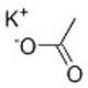 Potassium Acetate (CAS 127-08-2) - chemical structure image