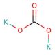 Potassium carbonate (CAS 584-08-7) - chemical structure image
