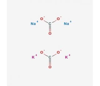 Potassium carbonate - Sodium carbonate mixture (CAS 10424-09-6) - chemical structure image