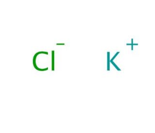 Potassium chloride solution, 1M (CAS 7447-40-7) - chemical structure image