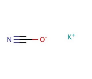 Potassium cyanate (CAS 590-28-3) - chemical structure image