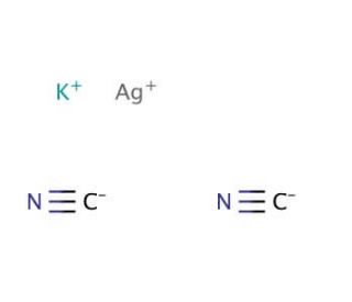 Potassium dicyanoargentate (CAS 506-61-6) - chemical structure image