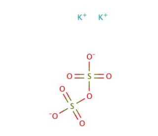 Potassium disulfate (CAS 7790-62-7) - chemical structure image