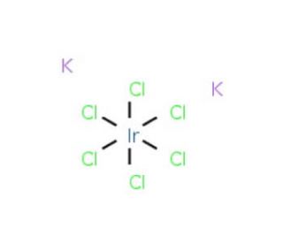 Potassium hexachloroiridate(IV) (CAS 16920-56-2) - chemical structure image