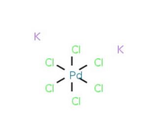 Potassium hexachloropalladate(IV) (CAS 16919-73-6) - chemical structure image