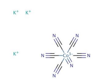 Potassium hexacyanocobaltate(III) (CAS 13963-58-1) - chemical structure image