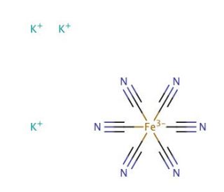 Potassium hexacyanoferrate(III) (CAS 13746-66-2) - chemical structure image