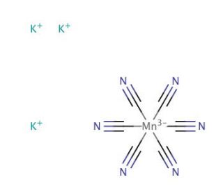 Potassium hexacyanomanganate(III) (CAS 14023-90-6) - chemical structure image