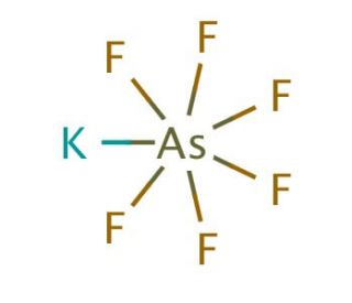 Potassium hexafluoroarsenate(V) (CAS 17029-22-0) - chemical structure image
