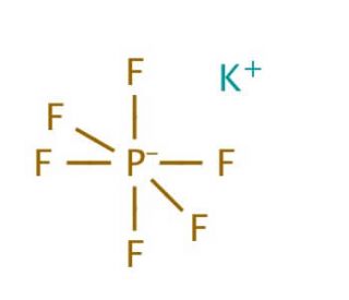 Potassium hexafluorophosphate (CAS 17084-13-8) - chemical structure image
