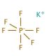 Potassium hexafluorophosphate (CAS 17084-13-8) - chemical structure image