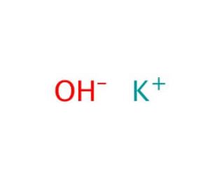 Potassium hydroxide (CAS 1310-58-3) - chemical structure image