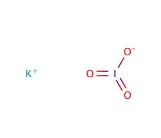 Potassium iodate (CAS 7758-05-6) - chemical structure image
