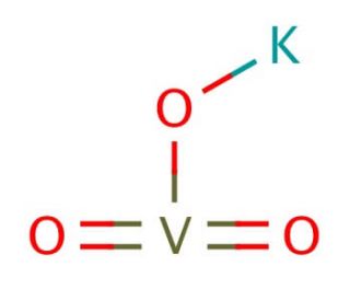 Potassium metavanadate (CAS 13769-43-2) - chemical structure image