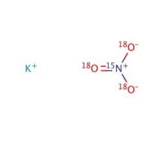 Potassium nitrate-15N,18O3 (CAS 285978-22-5) - chemical structure image