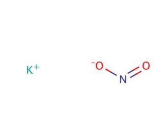 Potassium nitrite (CAS 7758-09-0) - chemical structure image