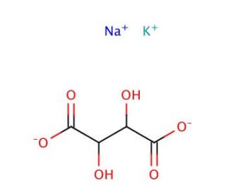Potassium sodium tartrate solution (CAS 304-59-6) - chemical structure image