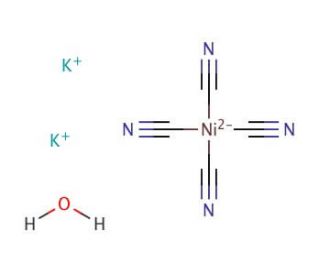 Potassium tetracyanonickelate(II) (CAS 14220-17-8) - chemical structure image