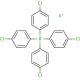 Potassium tetrakis(4-chlorophenyl)borate (CAS 14680-77-4) - chemical structure image