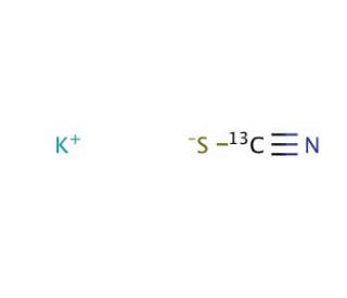 Potassium thiocyanate-13C (CAS 143827-33-2) - chemical structure image
