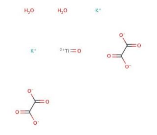 Potassium titanium oxide oxalate dihydrate (CAS 14402-67-6) - chemical structure image