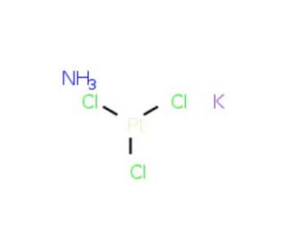 Potassium trichloroammineplatinate(II) (CAS 13820-91-2) - chemical structure image