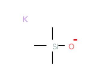 Potassium trimethylsilanolate (CAS 10519-96-7) - chemical structure image