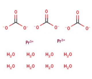 Praseodymium Carbonate Octahydrate (CAS 14948-62-0) - chemical structure image