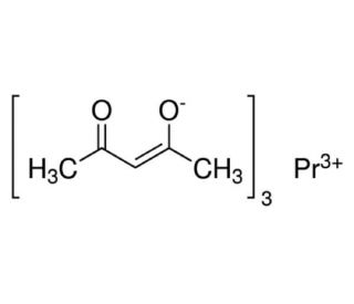 Praseodymium(III) acetylacetonate (CAS 14553-09-4) - chemical structure image