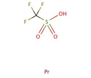 Praseodymium(III) trifluoromethanesulfonate (CAS 52093-27-3) - chemical structure image