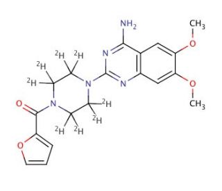 Prazosin-d8 (CAS 1006717-55-0) - chemical structure image