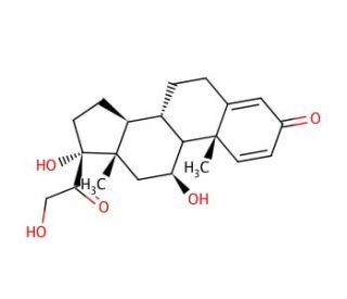 Prednisolone (CAS 50-24-8) - chemical structure image